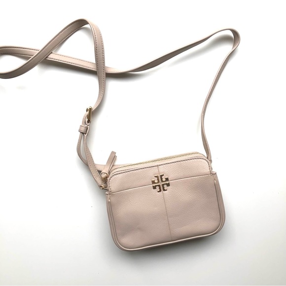 Tory Burch Handbags - Tory Burch Nude Small Crossbody Bag square mini purse
